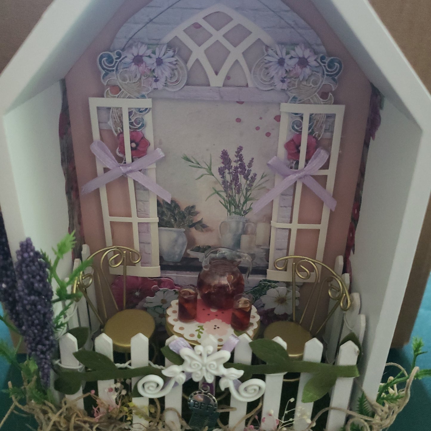 Afternoon in the Garden Shadow box