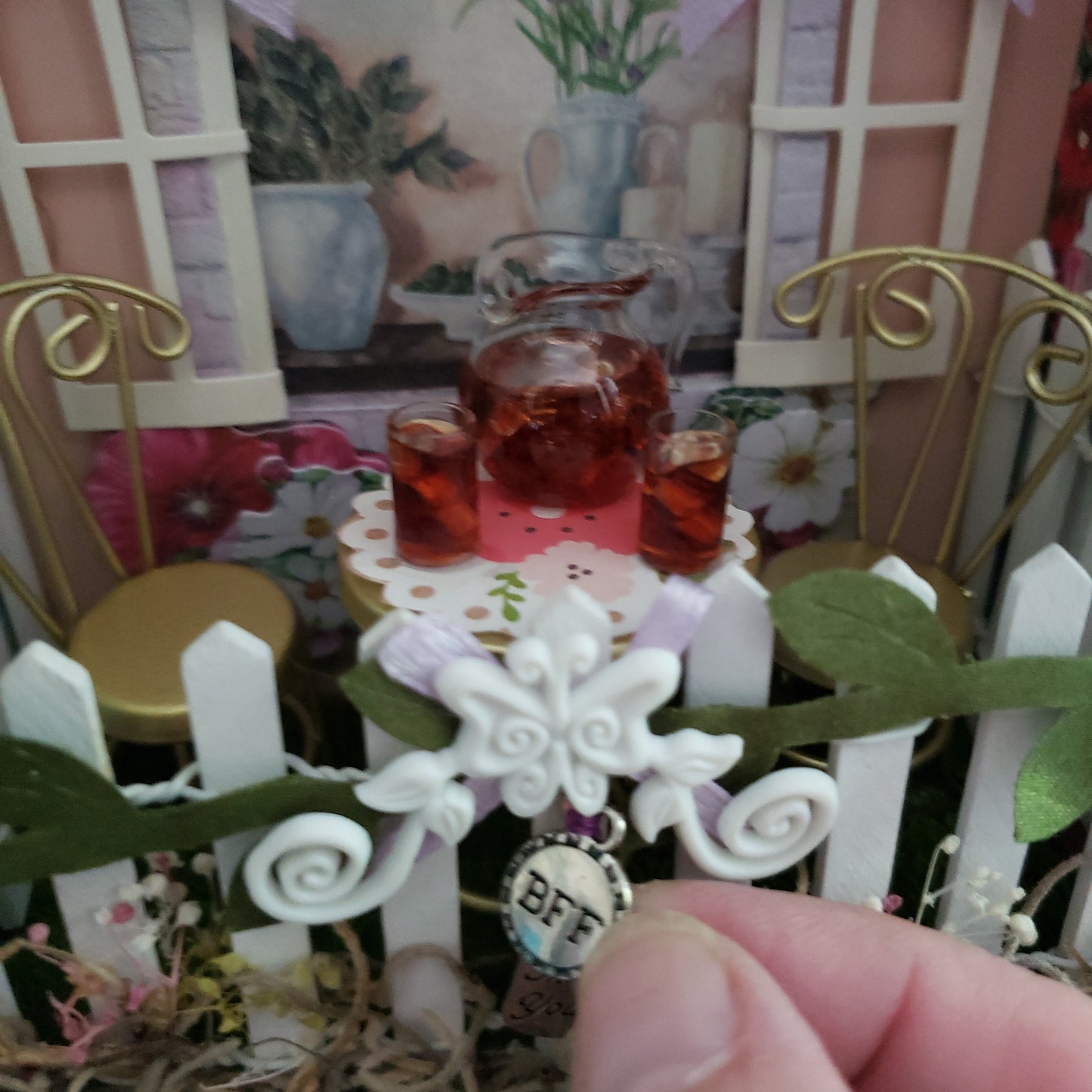 Afternoon in the Garden Shadow box