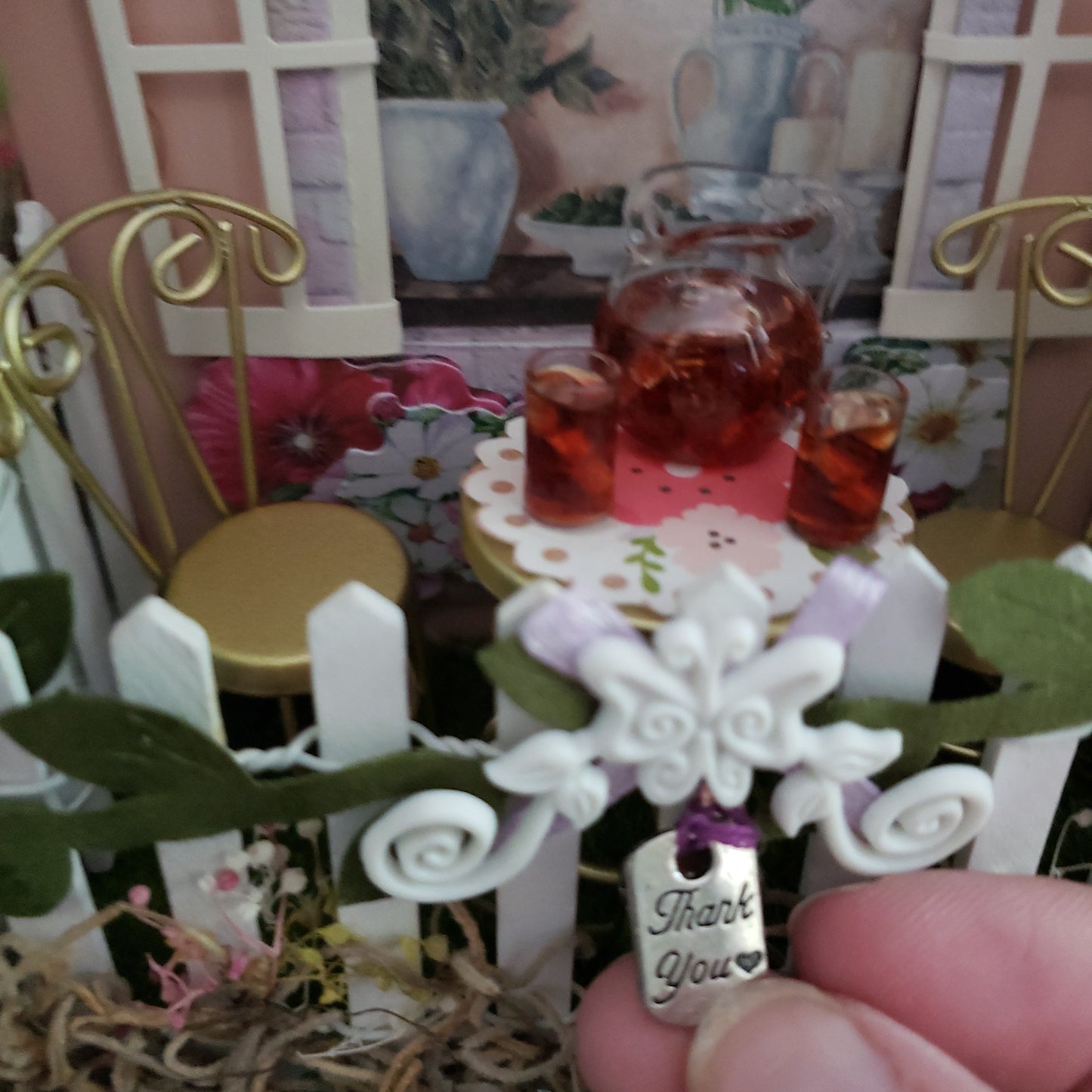 Afternoon in the Garden Shadow box