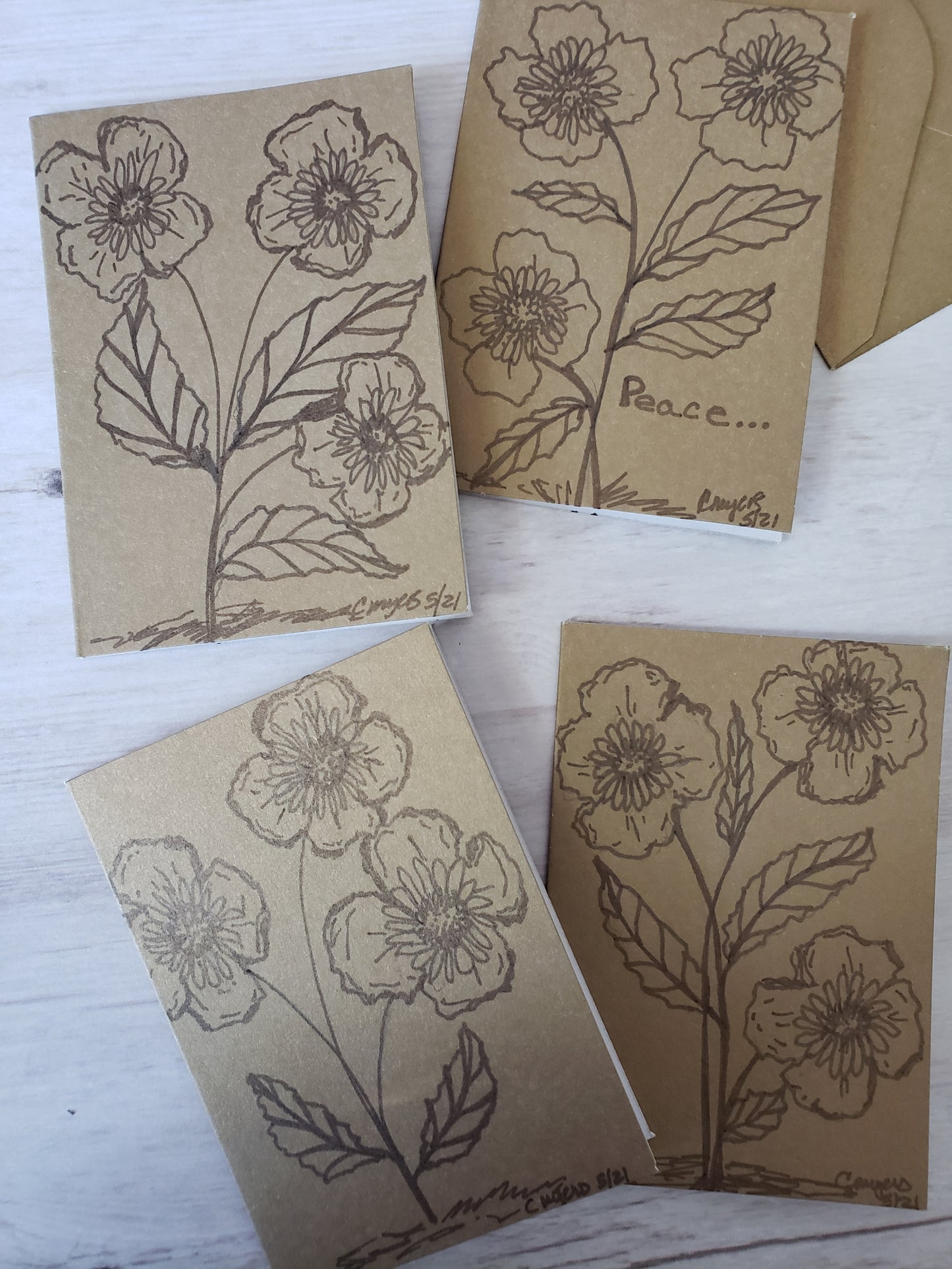 Miniature Note cards - For Get Me Knot