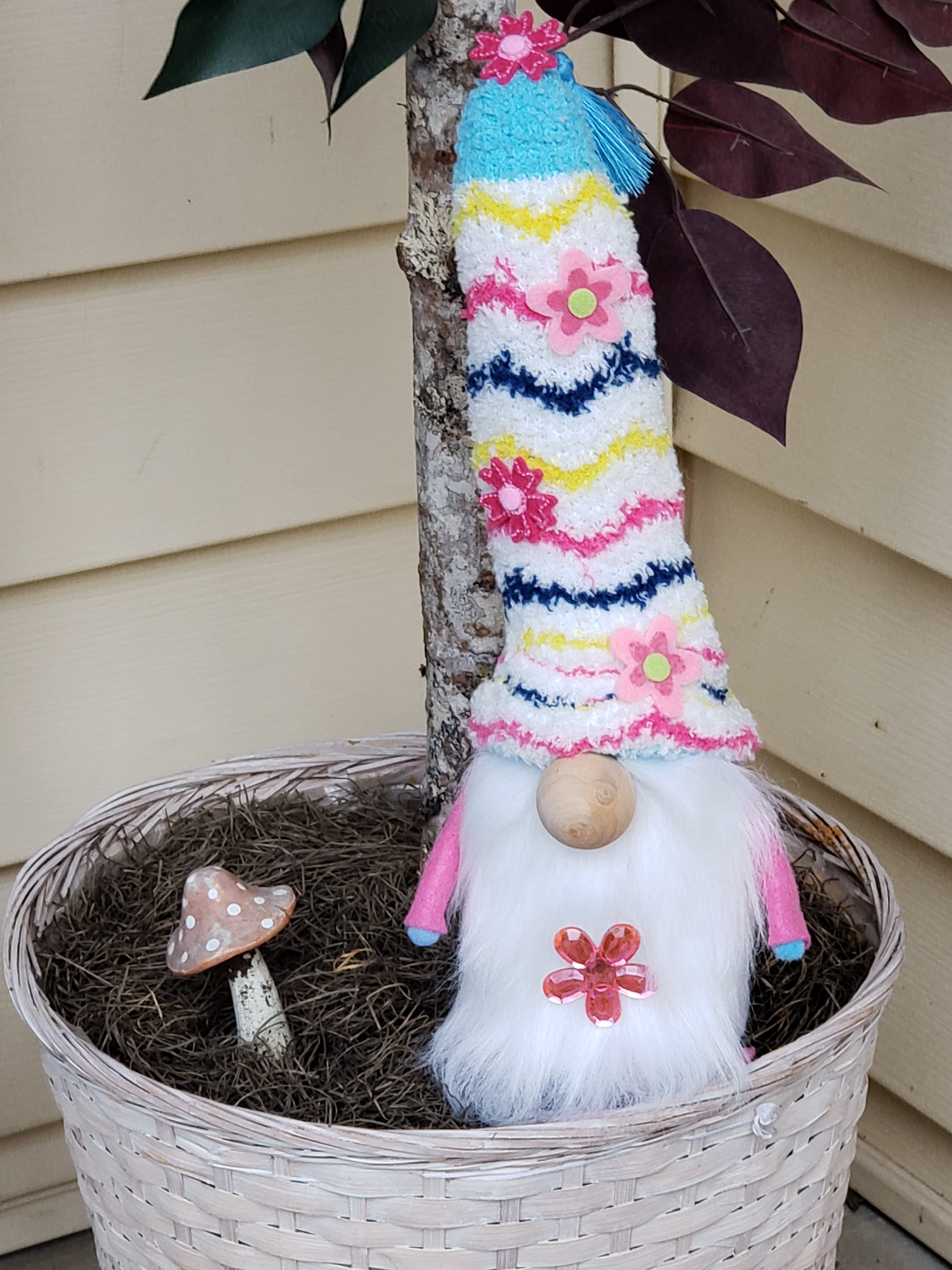 "Spring N. Tyme" Flowery Gnome