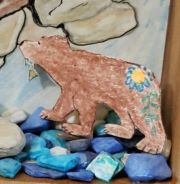 Bear and her Cub "look-n-see" Story Box