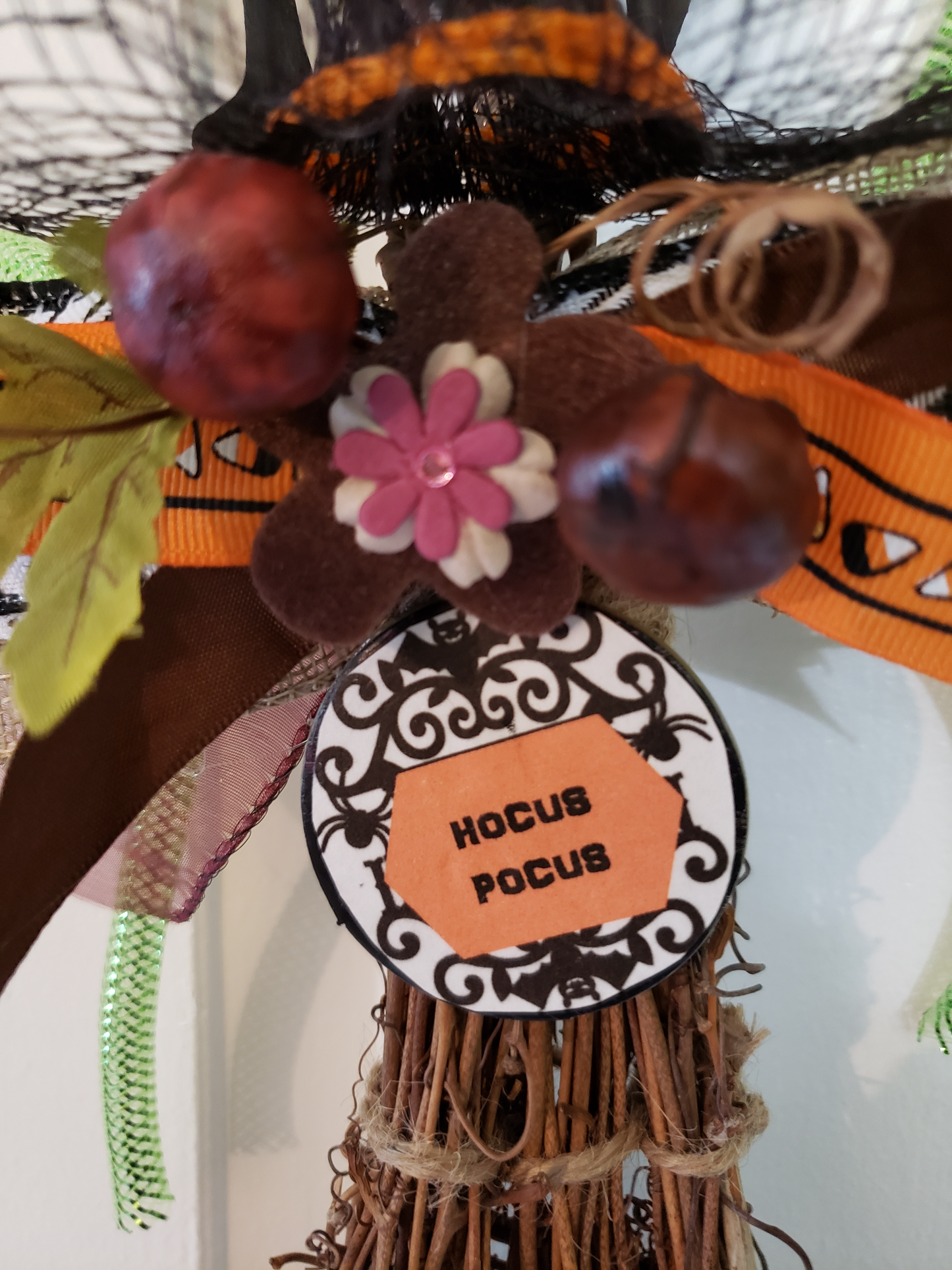 HOCUS POCUS Witches Broom Halloween Decoration