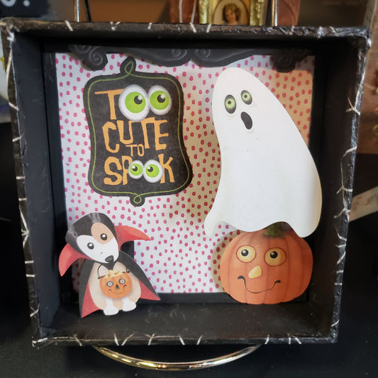 Halloween Shadow Box "Too cute to Spook"