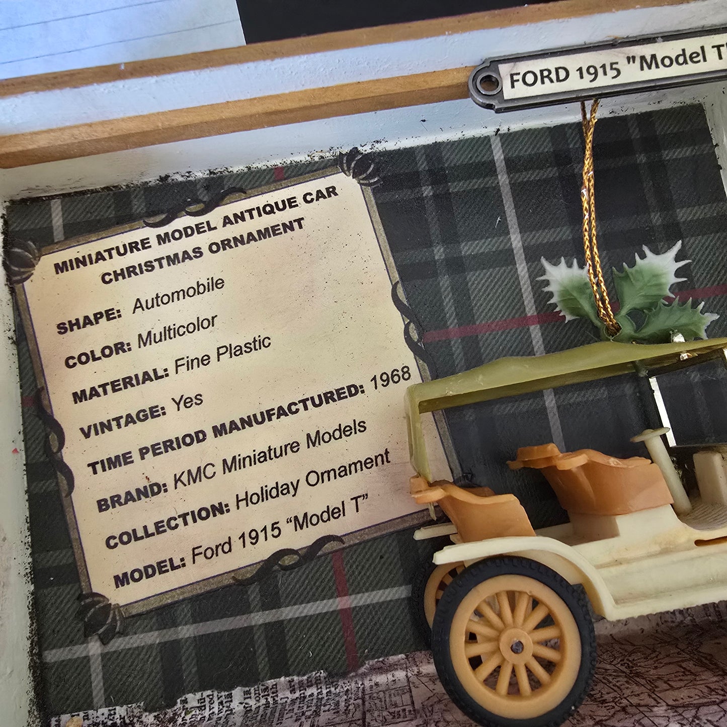 Vintage Collectible Car Shadow Boxes