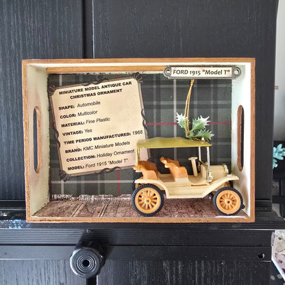 Vintage Collectible Car Shadow Boxes