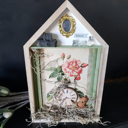 "Relax" Inspirational Shadow Box