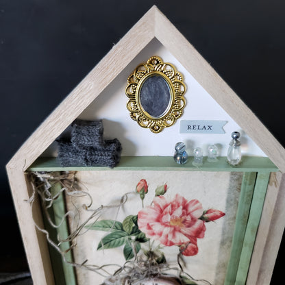 "Relax" Inspirational Shadow Box