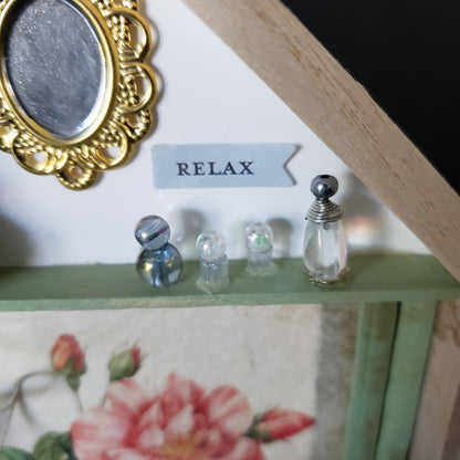"Relax" Inspirational Shadow Box