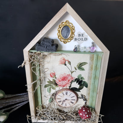 "Be Bold" shadow box
