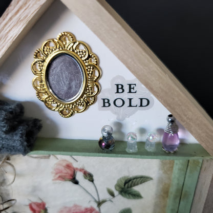 "Be Bold" shadow box