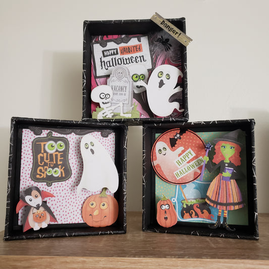Halloween Shadow "Story" Boxes
